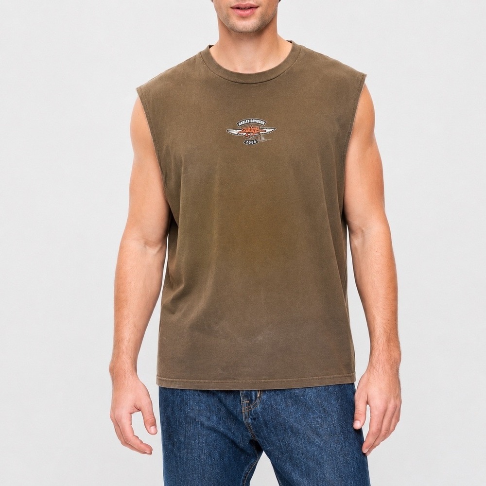 Harley Davidson Motorcycles 2008 Hunter Green Distressed Sturgis T-Shirt
